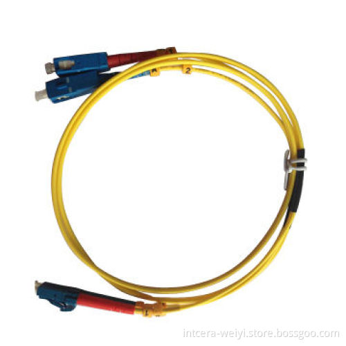 1M 2.0mm SC/UPC-LC/UPC SM 9/125 DX LSZH Yellow
